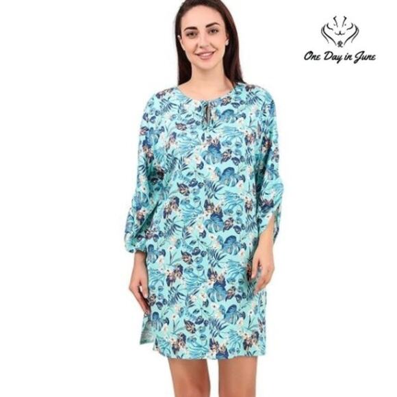 BoheeWohee Bohemian Vintage Shift Dress Size L - Picture 1 of 2